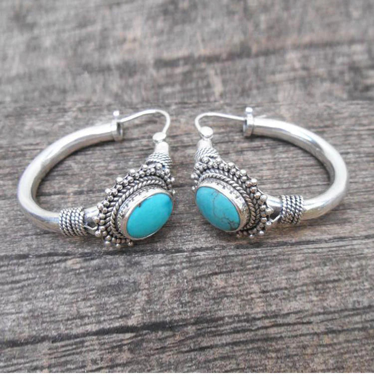 Chic™ | Retro Turquoise Earrings